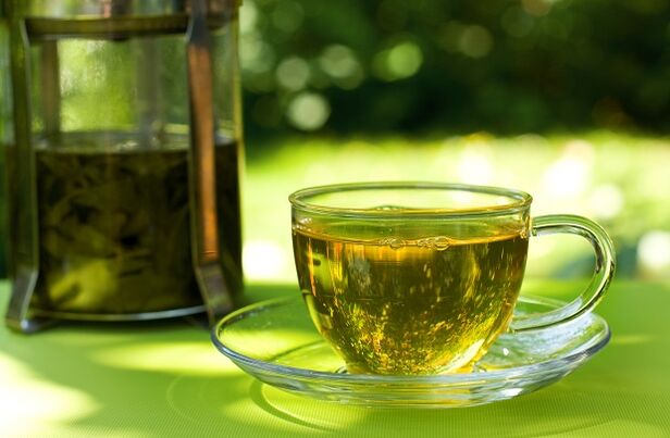 Green tea is the basis of one of the water diets