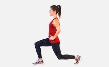 The lunge is an effective exercise for pumping up the leg muscles. 